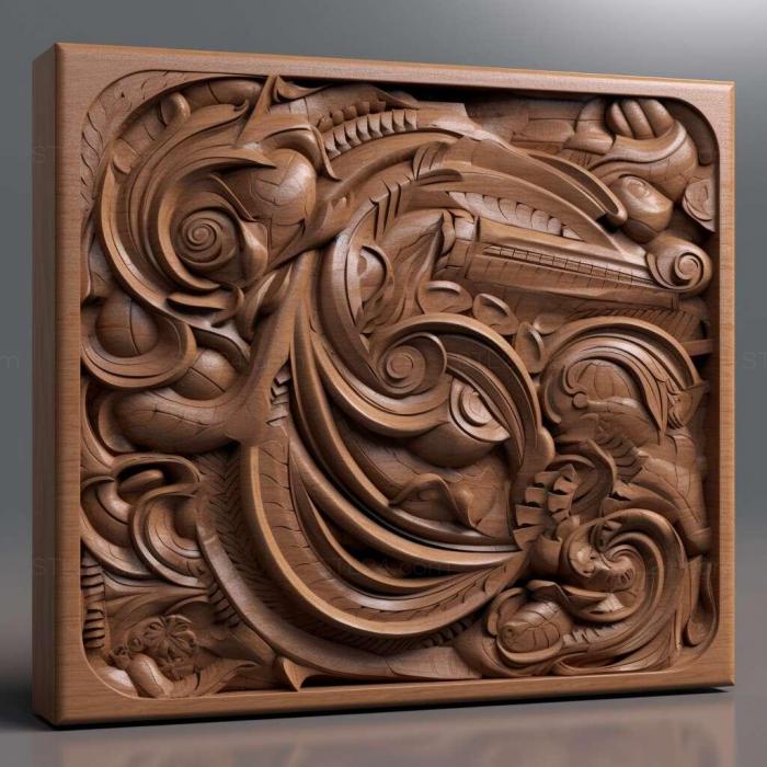 Patterns and decorations (canap 2, PATTERN_250) 3D models for cnc